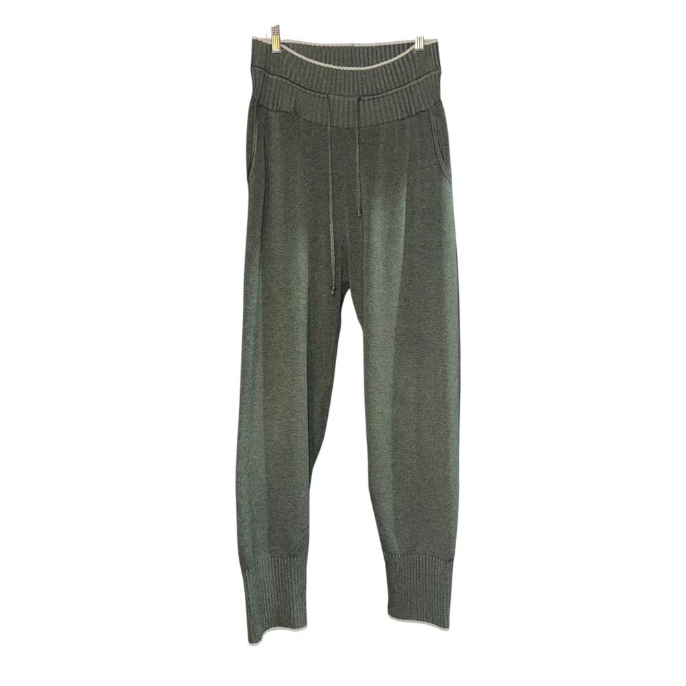 Aday CoolKnit Green Jogger Pants Women's Size Large High Waisted Cozy Pockets‎